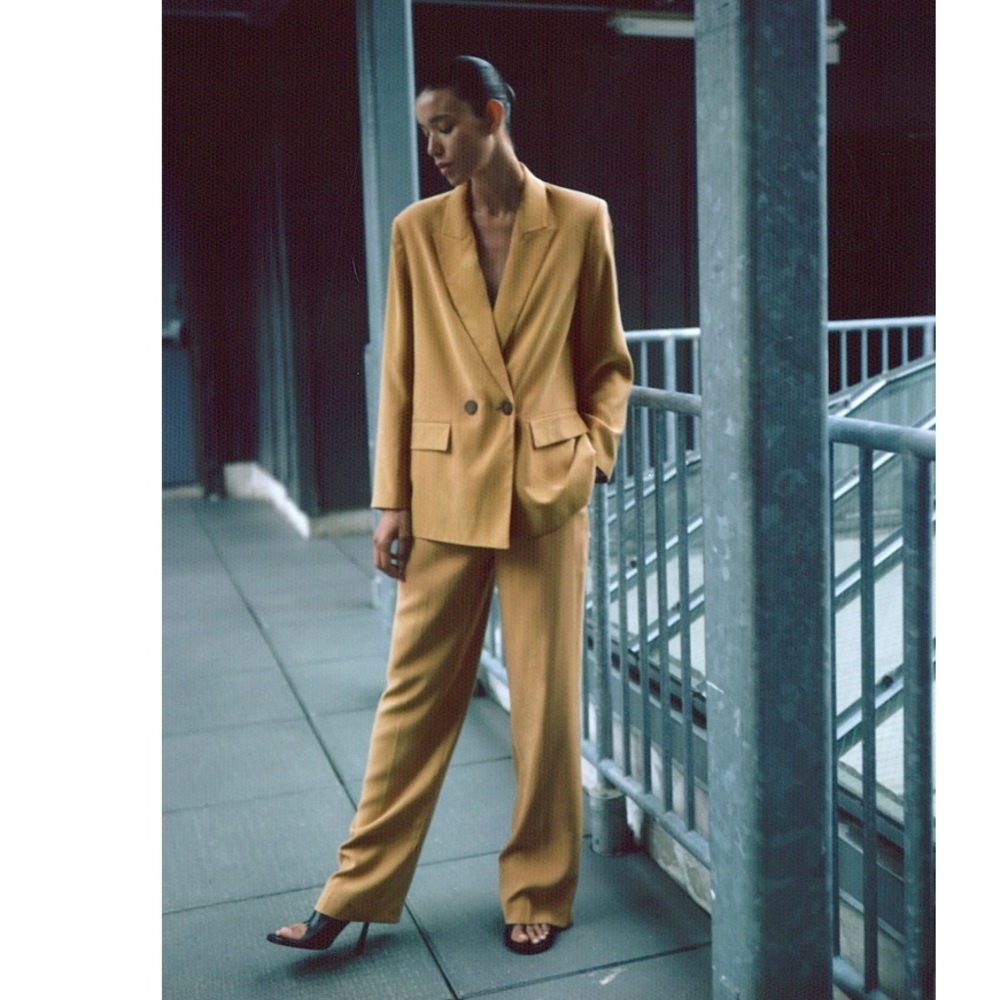 ZARA WIDE LEG MENSWEAR PANTS